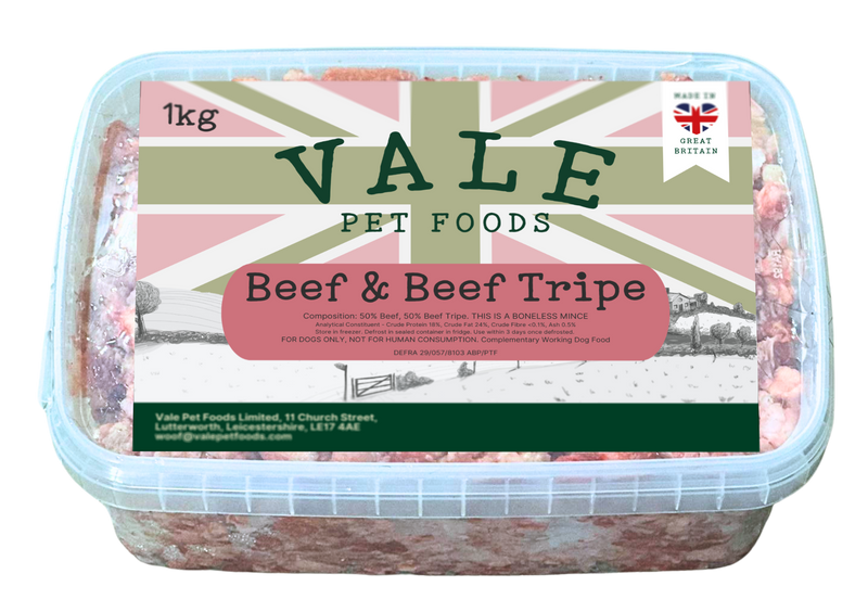 Beef & Tripe - 1KG