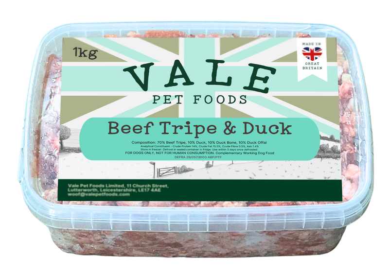 Beef Tripe & Duck - 1KG