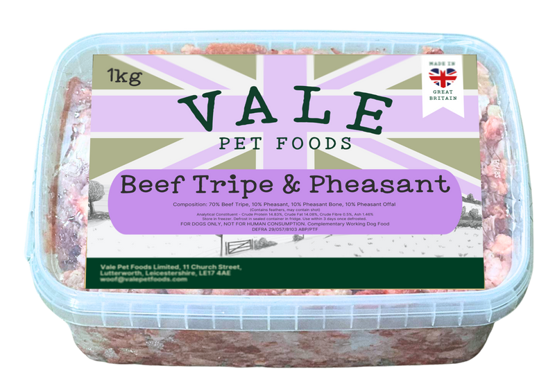 Beef Tripe & Pheasant - 1KG
