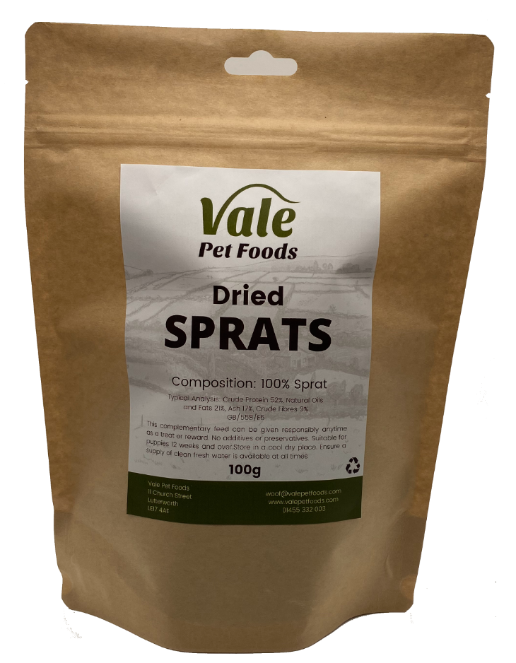Dried sprats 2025 dog treats