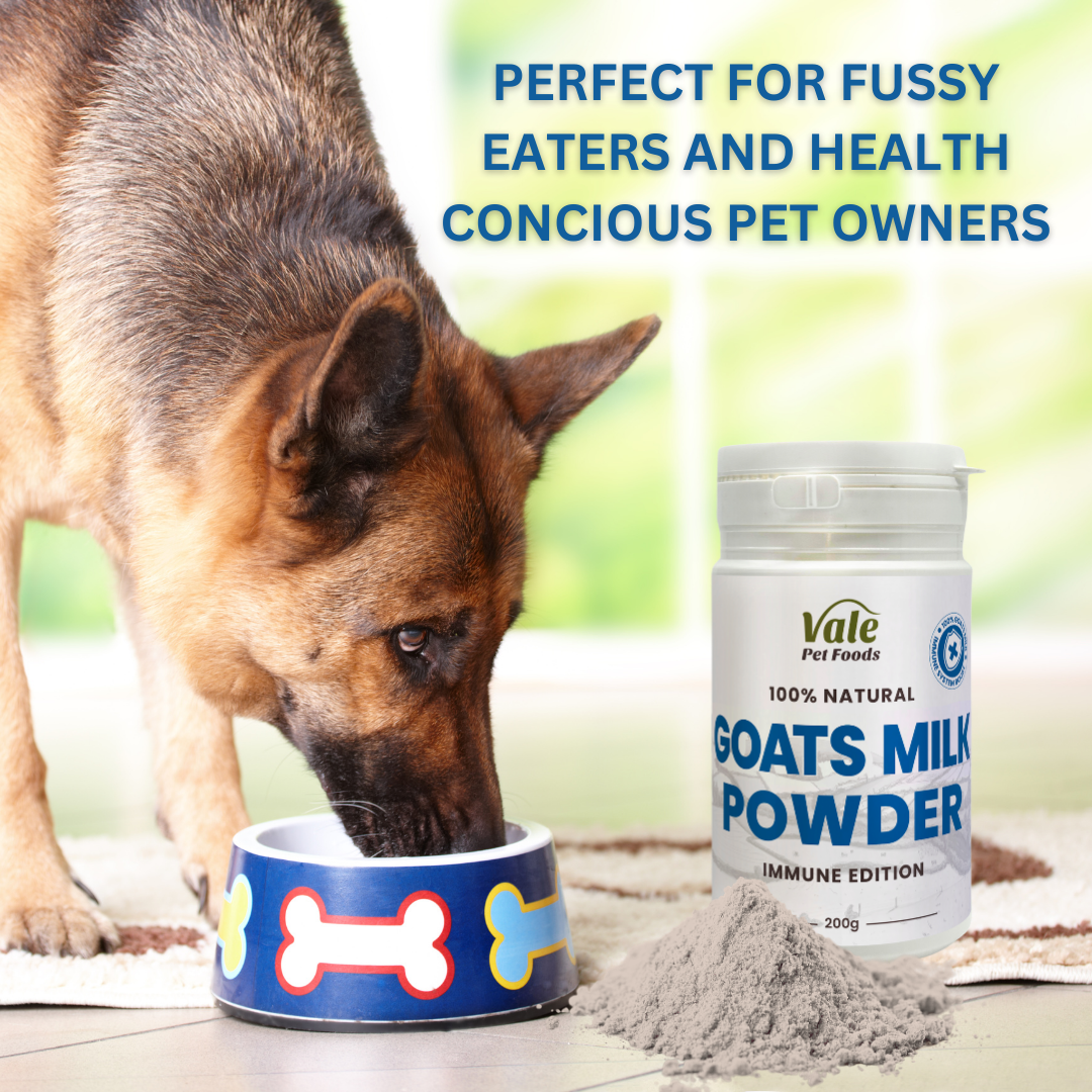 Whole Goats Milk Powder 200g Immune Edition Vale Pet Foods