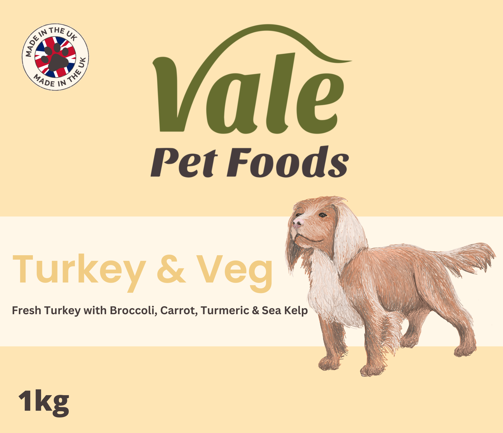 Turkey & Veg - 1kg - Raw Dog Food