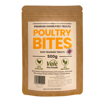 Poultry Bites Dog Treats- 500g