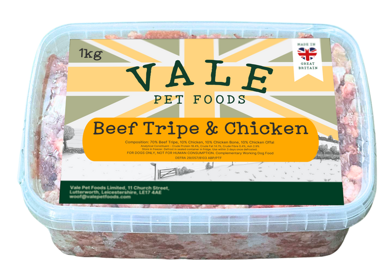 Beef Tripe & Chicken - 1KG