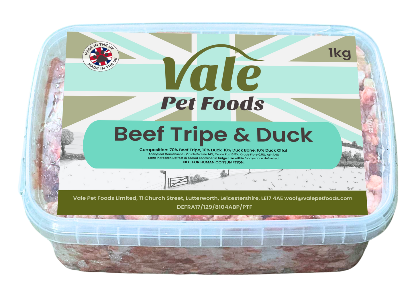 Beef Tripe & Duck 1kg