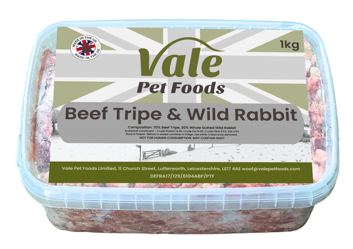 Beef Tripe & Wild Rabbit 1kg
