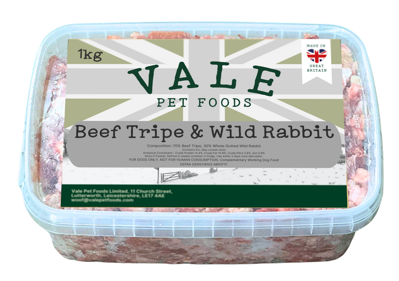 Beef Tripe & Wild Rabbit - 1KG