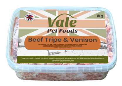 Beef Tripe & Venison 1kg