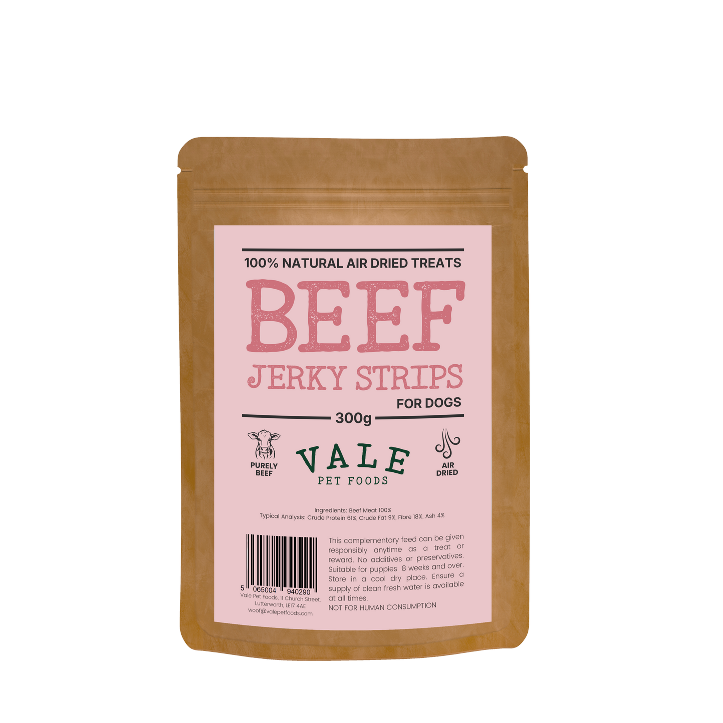 Beef Jerky Dog Treats - 300g