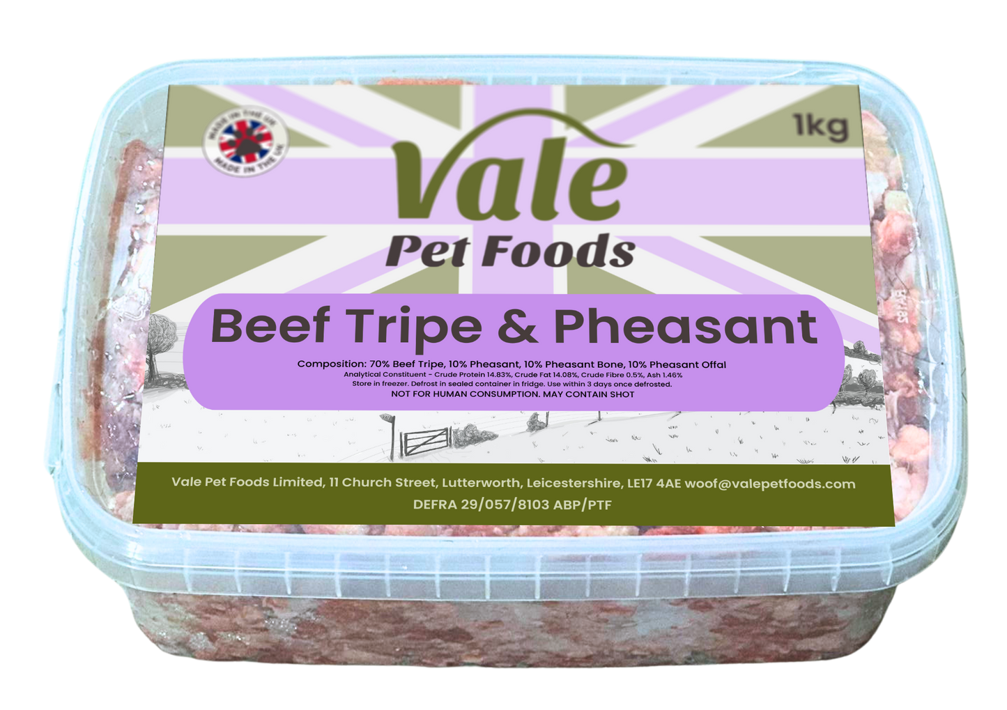 Beef Tripe & Pheasant 1kg