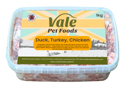 Duck, Turkey, Chicken