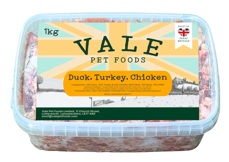 Duck, Turkey & Chicken - 1KG