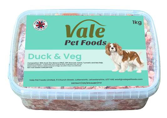 Duck & Veg - 1kg - Raw Dog Food