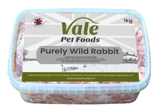 Purely Wild Rabbit - 1kg - Raw Dog Food