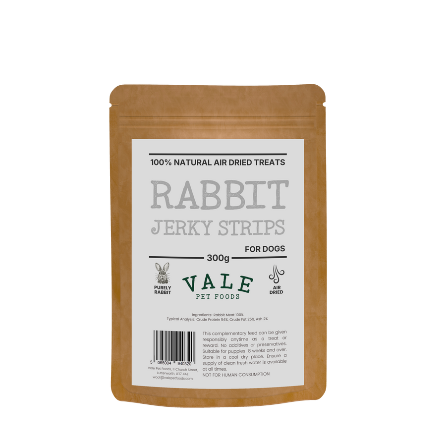 Rabbit Jerky Dog Treats - 300g
