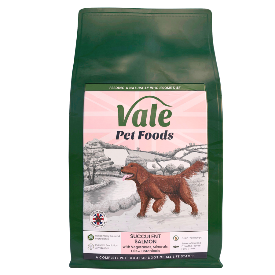 succulent salmon Succulent Salmon Dry Dog Food – Vale Pet Foods