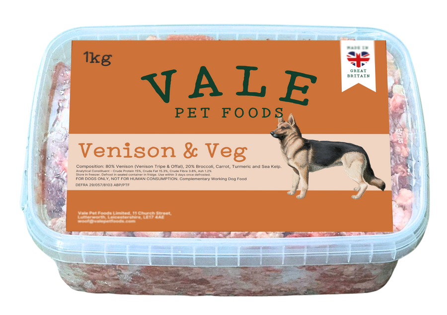 Venison & Veg - 1KG