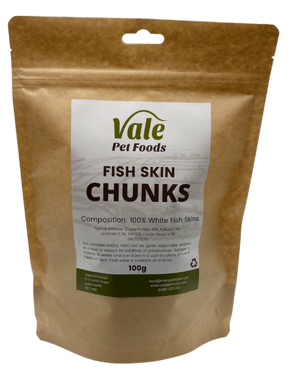Fish Skin Chunks Dog Treats - 100g